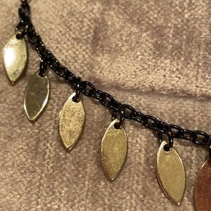 Black & Gold Dainty Necklace